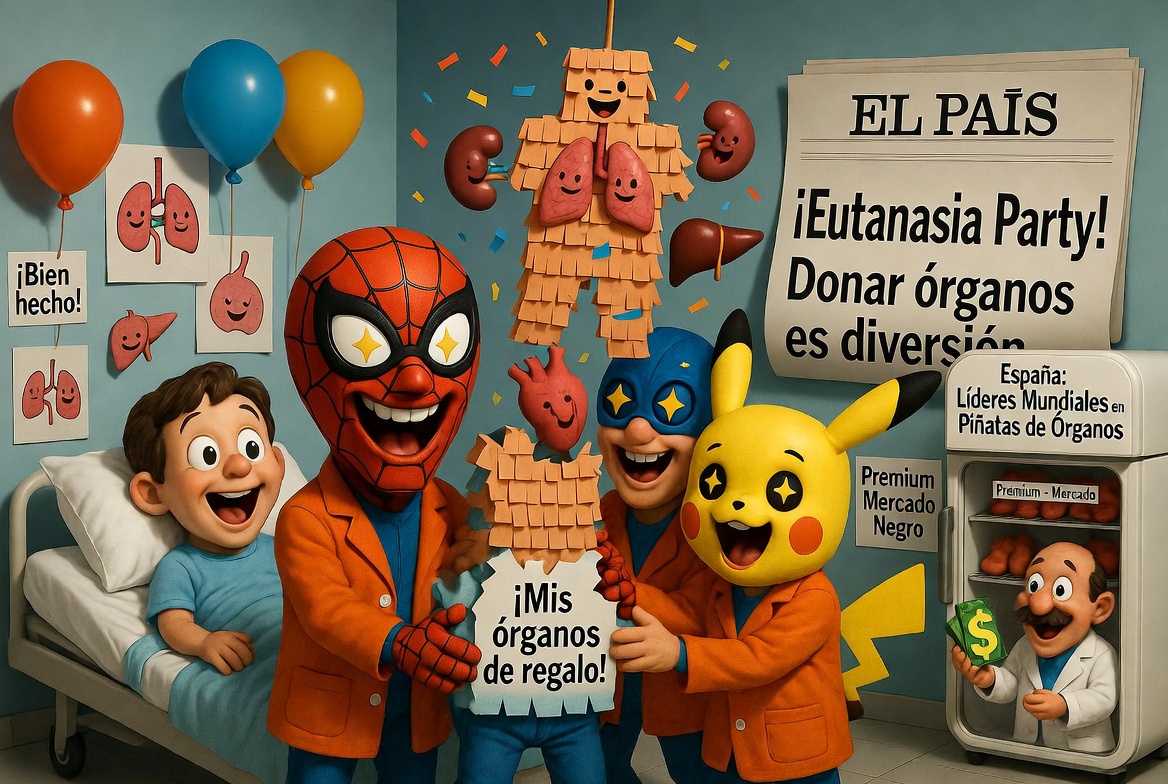 ¡Muy bien, campeón! Ahora te pinchamos la ‘medicina mágica’ y ¡pum!, a donar como un superhéroe