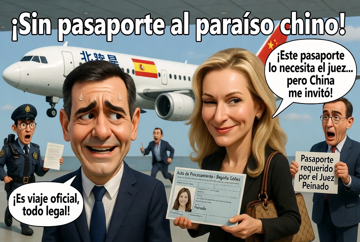 ¡Milagro en Pekín! Begoña Gómez viaja a China sin pasaporte (o con el que no entrega al juez)