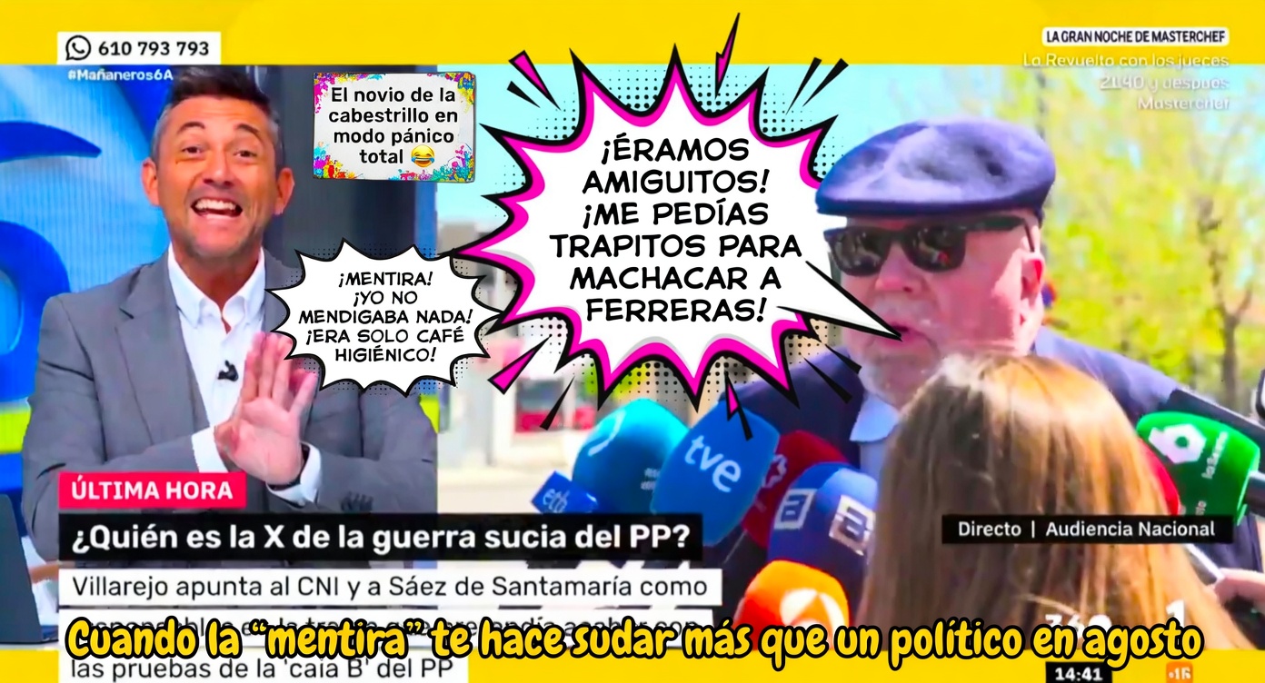 Estamos completamente seguros que eso que ha contado Villarejo sobre Javier Ruiz es mentira por las buenas e interminables explicaciones que ha dado Ruiz