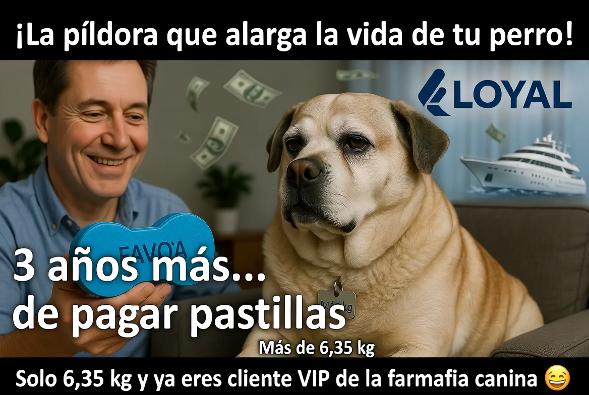 La última de los de siempre: una «pastilla mágica» diaria que alarga la vida de tu perro, o no, o quién sabe, o quizás, o puede que sí, puede que no…