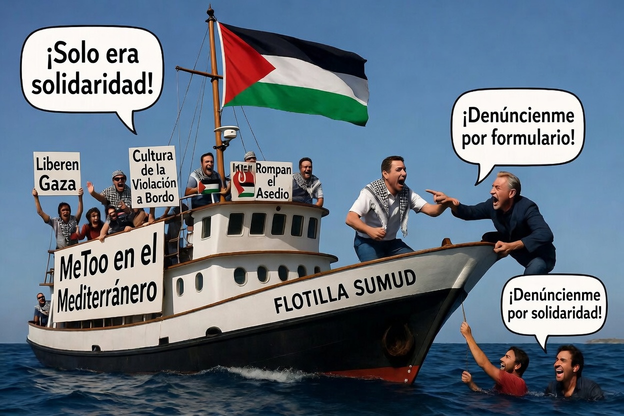 Si nos pinchan no sangramos con lo que se acaba de denunciar de la famosa Flotilla que iba a salvar Gaza