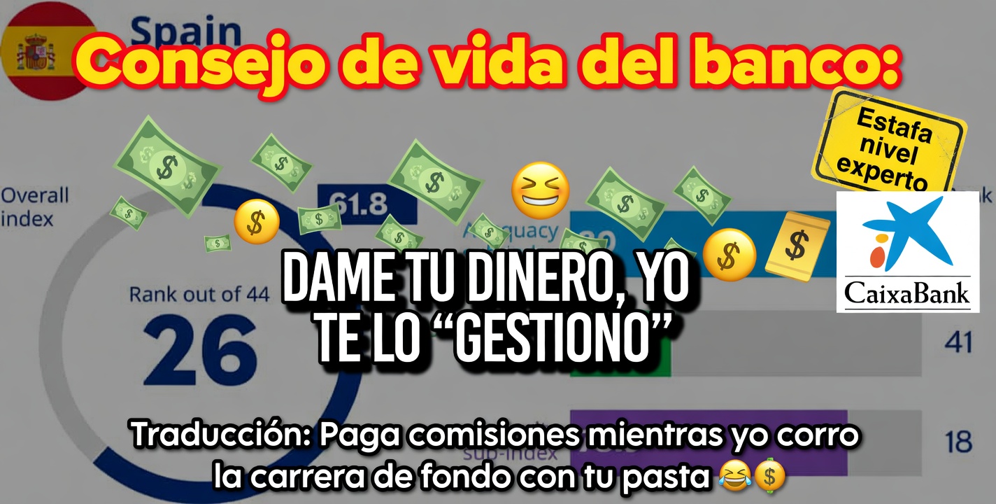 Y ya sabes: dales tu dinero para tu jubilación, que ellos lo hacen mejor que tú