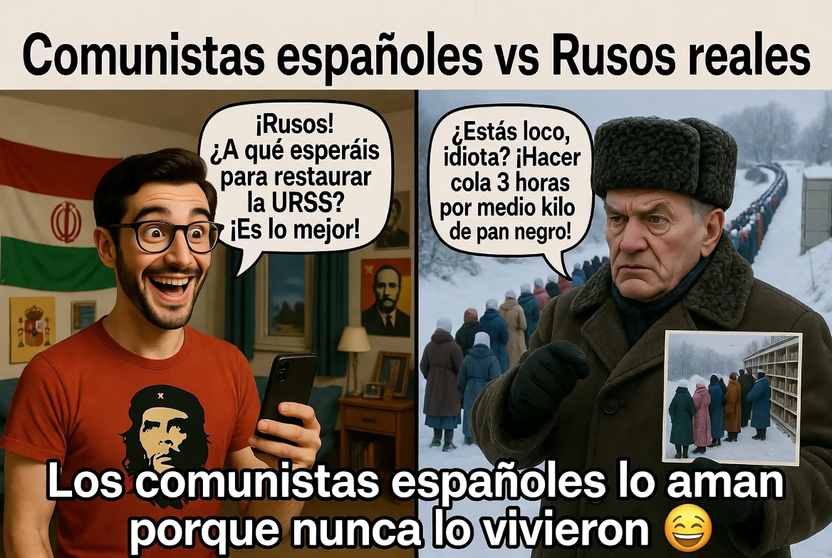 Un progre español recibe unas buenas dosis de realidad de los rusos cuando se pregunta por qué no vuelven a restaurar la Unión Soviética