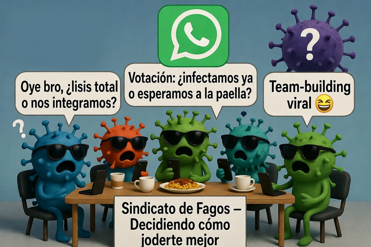 Los virus ya tienen grupo de WhatsApp para planear cómo fastidiarnos mejor
