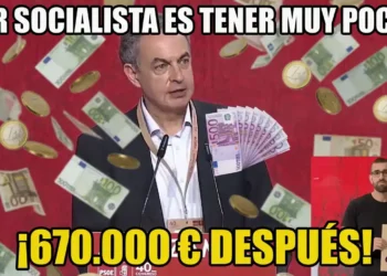 Rehaciendo una de las frases célebres de Zapatero: ser socialista es tener mucho y estar dispuesto a dar poco