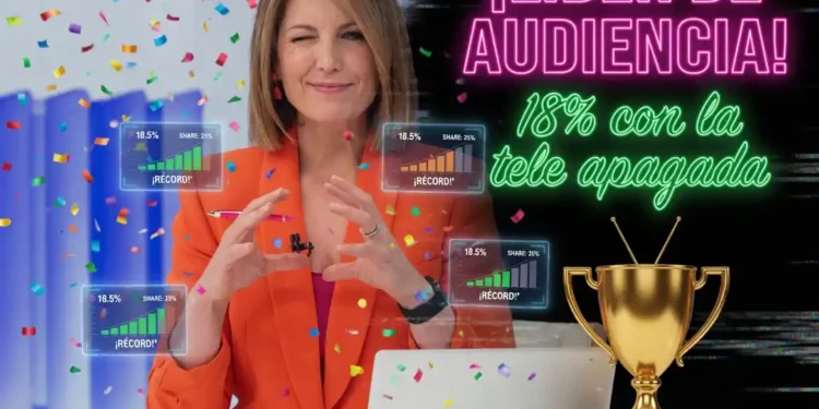 El programa de Silvia Intxaurrondo líder de audiencia durante el tiempo en que TVE no emitía nada por sufrir un apagón
