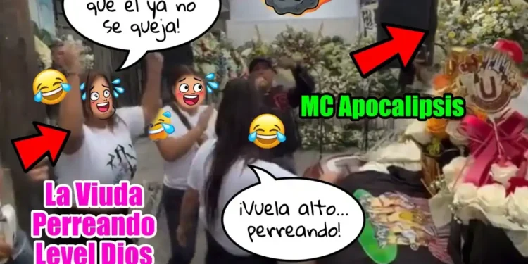 Una viuda «perrea» para despedir a su marido fallecido