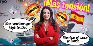 La agente Sarah Santaolalla cumpliendo su labor a la perfección y consiguiendo que se hable de ella y no de lo importante