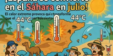 ¡Alarma! España se convierte en el Sáhara este jueves: 44°C y noches tórridas. O, como dirían nuestros abuelos: «Pues vaya novedad, chaval»