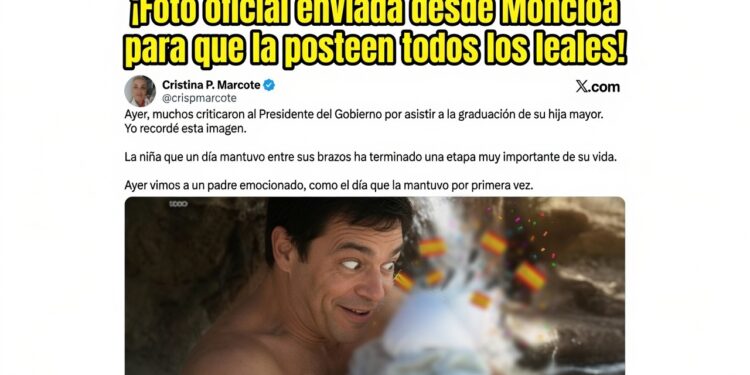 ¡Lo que nos faltaba por ver! Moncloa reparte fotos de Sánchez con su hija bebé para el gran autobombo emocional