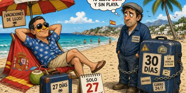 Siempre habrá algún tonto que justifique y defienda las vacaciones de Sánchez