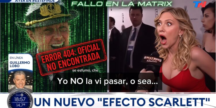 Otro fallo en la Matrix con un nuevo efecto Scarlett Johansson