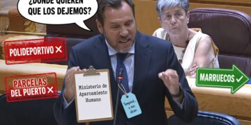 Óscar Puente a un paso de darse cuenta que que el problema no es dónde aparcar el camión, es que el camión no debería haber cruzado