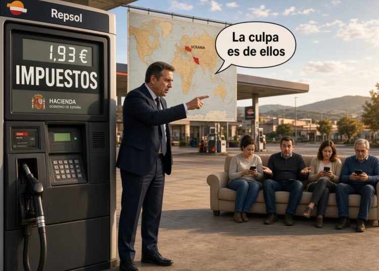 Gasolina a 1,29 cuando llegó al gobierno y ahora a más de 2 euros, aunque lo mejor son las excusas que siempre ha puesto Sánc-HEZ